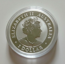 Silbermünze  Australien Elisabeth II 2019, 1 Dollar  Australian Kookaburra
