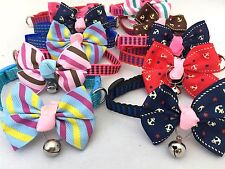 Hundehalsband mit Schleife und Glocke, Hundefliege, Schleife, Krawatte Größe S 