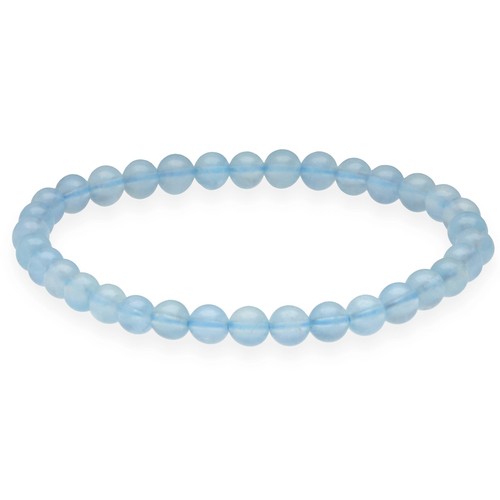 Aquamarin kugelarmband 6 - kugelarmband, mm