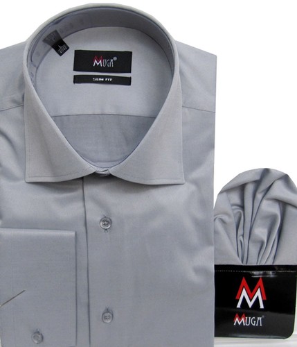 Slim fit glanz hemd - glanz, mit