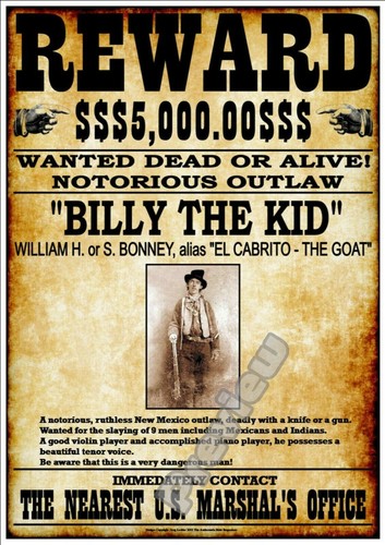 Billy the kid - wanted, dead