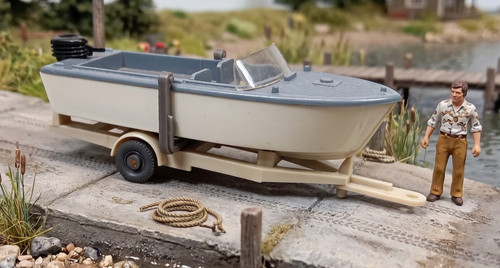 Wiking motorboot auf - motorboot, anhänger