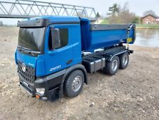 RC Auto LKW MERCEDES-BENZ AROCS LIZENZ 1:18 MULDENKIPPER 2,4GHZ RTR BLAU, NEU
