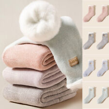 Damen-Thermo-Bodensocken Lange Fleece-Socken Weiche Warme Socken Hausschuhe /