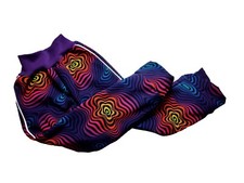 Softshellhose, blau, bunte