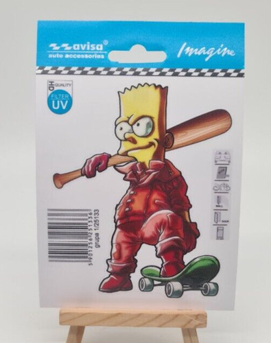 Aufkleber sticker bart simpson - aufkleber,