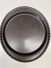 Melitta Friesland Katengeschirr Auflaufform rund oval ofenfest braun 30/33/3 cm*