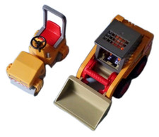 PLAYMOBIL 4477 KOMPAKTLADER UND ZUBEHÖR  DAMPFWALZE - TOP !!