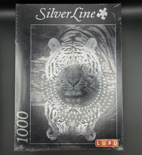 1000 teile puzzle silver line - silver,