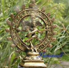 Shiva Nataraja Figur Messing