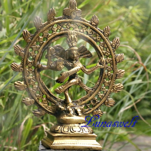 Shiva nataraja figur messing - shiva,