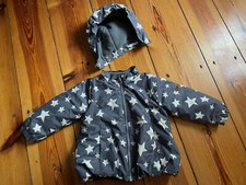 Warme Jacke Gr. 80 (1 Jahr) Ticket to Heaven, grau *Super Zustand* Baby Kapuze