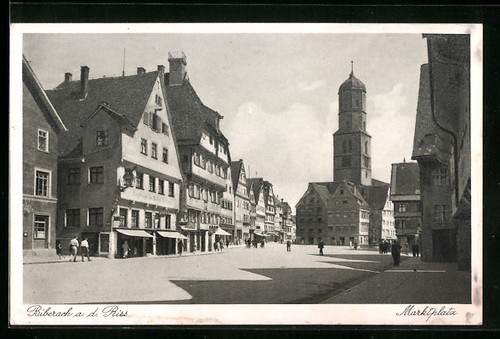 Biberach riss ansichtskarte - /riss,,