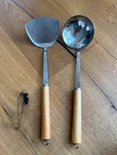 Wokwender Pfannenwender Schöpfkelle Holzgriff