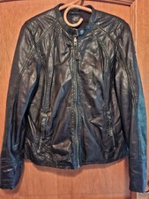 Damen Lederjacke Gipsy schwarz Gr. 38/40  (XL laut Etikett)  