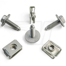 10x Set Metall Halteklammer M8