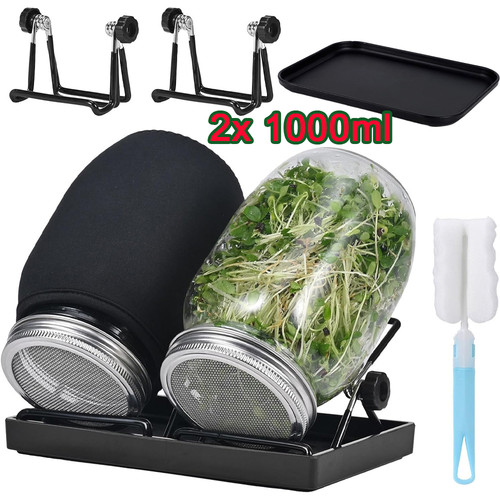 1000ml sprossenglas set - 2x,