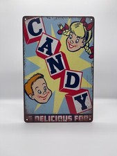 Blechschild Candy 20x30cm