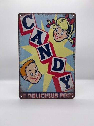 Blechschild candy 20x30cm - blechschild,