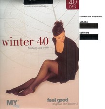 warme Strumpfhose, semiblickdicht - 40den, div.Fbn.+Gr.  *MY way*