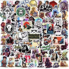 100x Sticker Star Wars, Sci-Fi Abziehbild, Disney Aufkleber, für Handy & Laptop