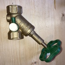 1x Ditech Schrägsitzventil Absperrventil 3/4“ steigende Spindel DVGW neuw.
