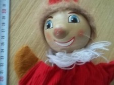 Handpuppe Holzkopf