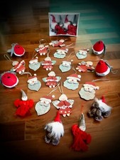 Weihnachtsakzent SET  Metall, Holz, Material