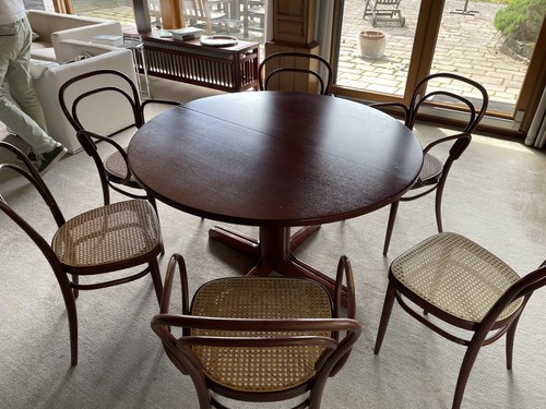 Thonet ausziehtisch mit - mit, 6
