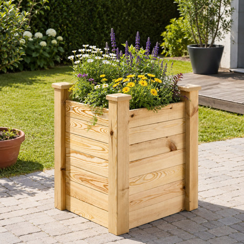 Hochbeet holz beet - holz, pflanzbeet