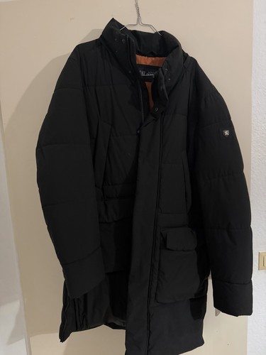 Winterjacke schwarz lang l - schwarz,