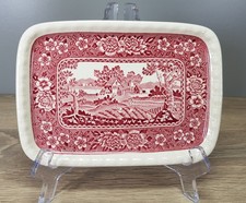 Villeroy & Boch V&B Rusticana rot Butterplatte Butterteller Platte 18,2 x 12,8cm