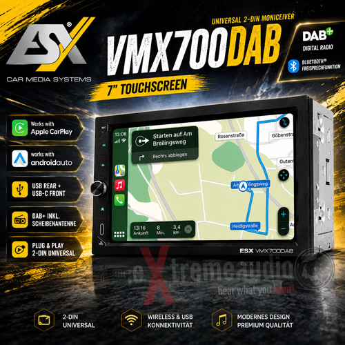 Esx vmx700dab universal din - vmx700dab, 2-din