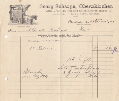 Obernkirchen rechnung 1913 - rechnung,