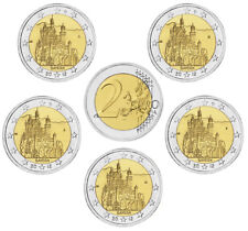 BRD 2 EURO NEUSCHWANSTEIN 2012 KOMPLETTER SATZ ADFGJ BANKFRISCH