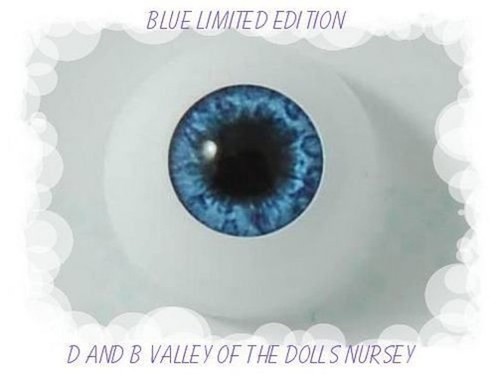Blue 20mm half - half, round