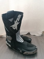 OXTAR Motorrad Stiefel Größe: 42 Farbe: Schwarz/weiß