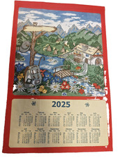 gebrauchter Stoffkalender 2025