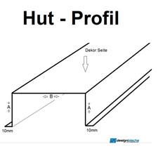 200 cm Hut Profil Blende