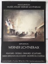 Werner Lichtner-Aix Ausstellungsplakat 1989