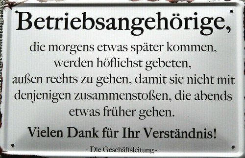 Blechschild 20x30 cm - 1,