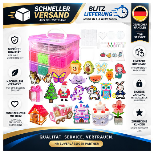 Bügelperlen set 11000 stück - bügelperlen,