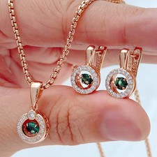 Roségold Schmuckset Zirkon