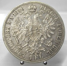 1 Florin (Gulden) 1879, Franz Joseph, Wien, Silber .900
