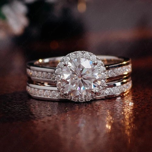 74ct rundschliff moissanit - 3,74ct.,