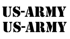 2x Autoaufkleber,  US Army 
