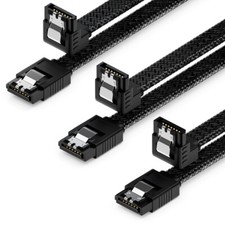 3x SATA 3 Kabel 0,3m Nylon bis