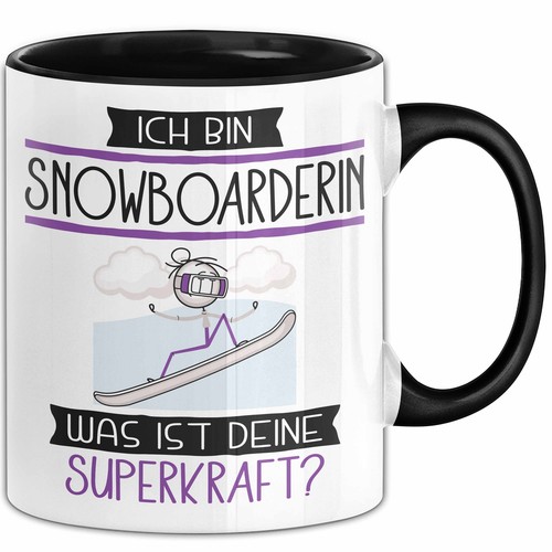 Snowboarderin geschenk tasse - geschenk,