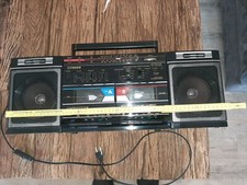 Fisher PH-W400L Radio + 2 Cassette Recorder abnehmbare Boxen Funktionsfähig