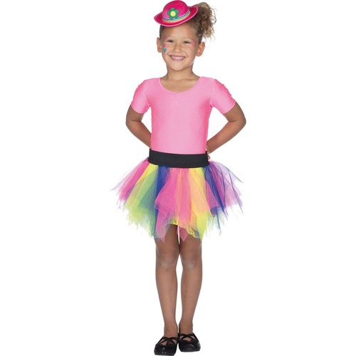 Kinder regenbogen petticoat - regenbogen,